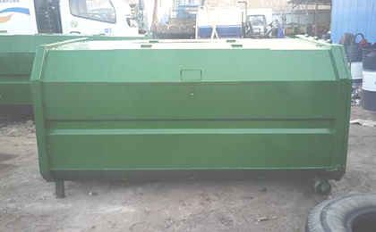 3方 勾臂式垃圾箱